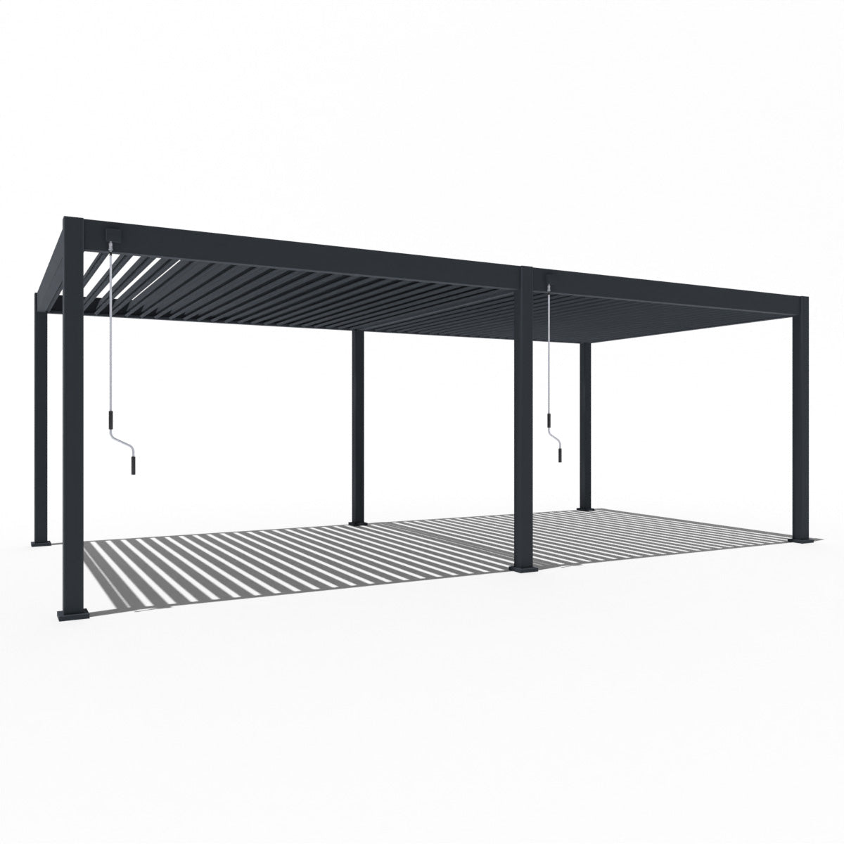 Elegance - Vollaluminium 7,2 x 3,6 Meter Anthrazit
