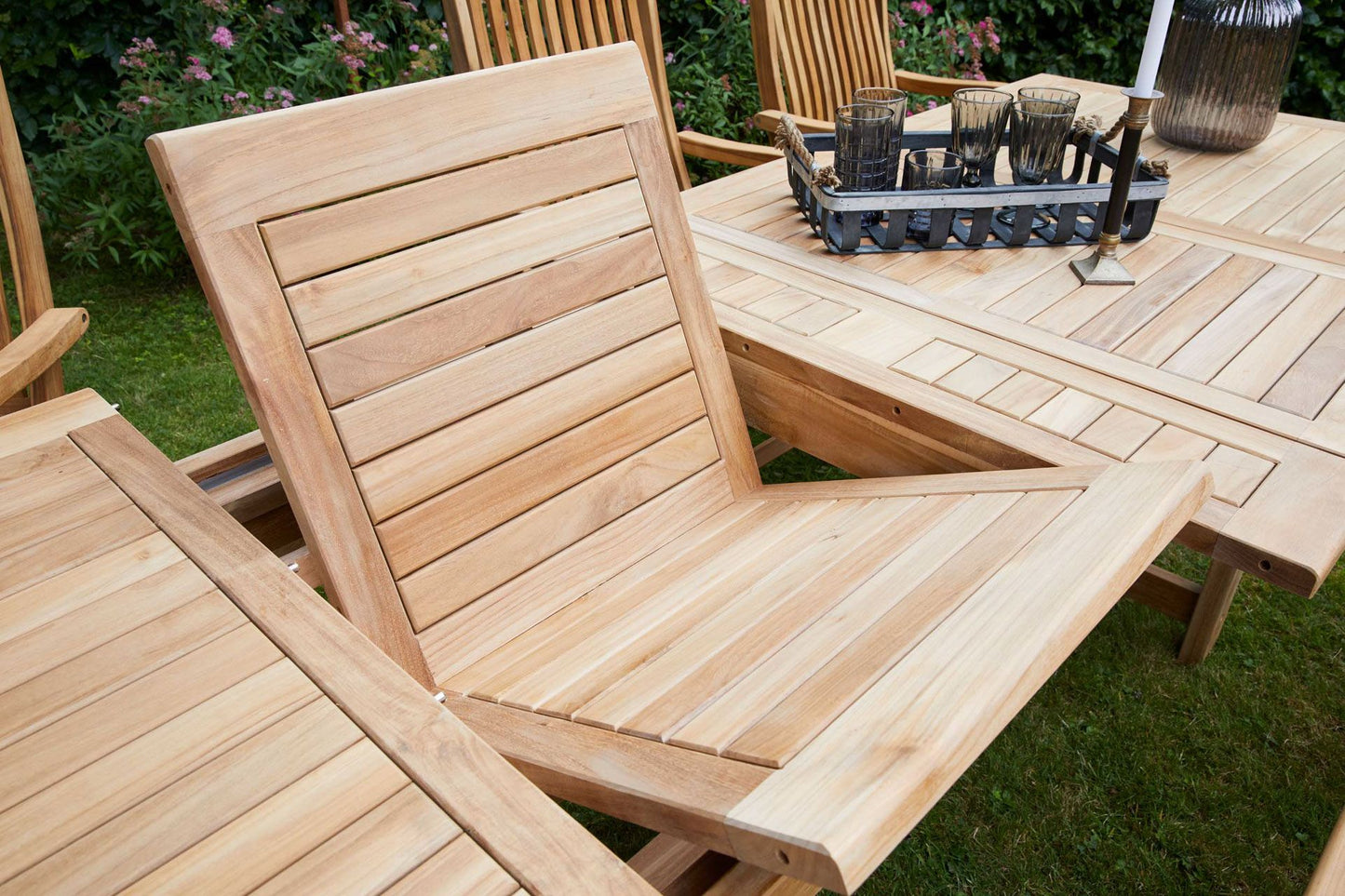 Tisch Riva Teak rechteckig 180/230/280x100x75cm