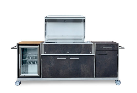 GAS-GRILLWAGEN PRO HPL-FRONT MIT AUSZUG