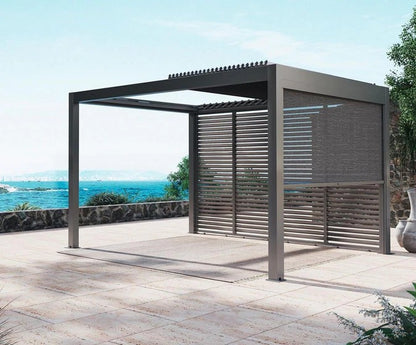 Cabrio Pergola mit Motor inkl Leds 4 x 3 Meter Anthrazit