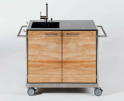 Spülwagen Pro (Front Teak)
