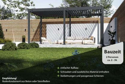 Duo Frame 3 x 5,3 Meter Anthrazit
