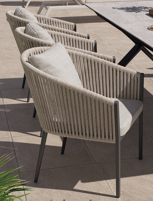 Luvia Stapelstuhl normal rope Sand