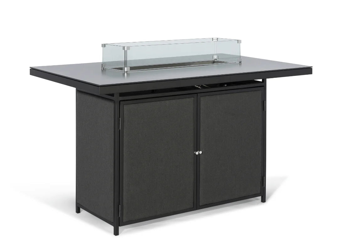 Feuer Bartisch Set 8 Sitzer