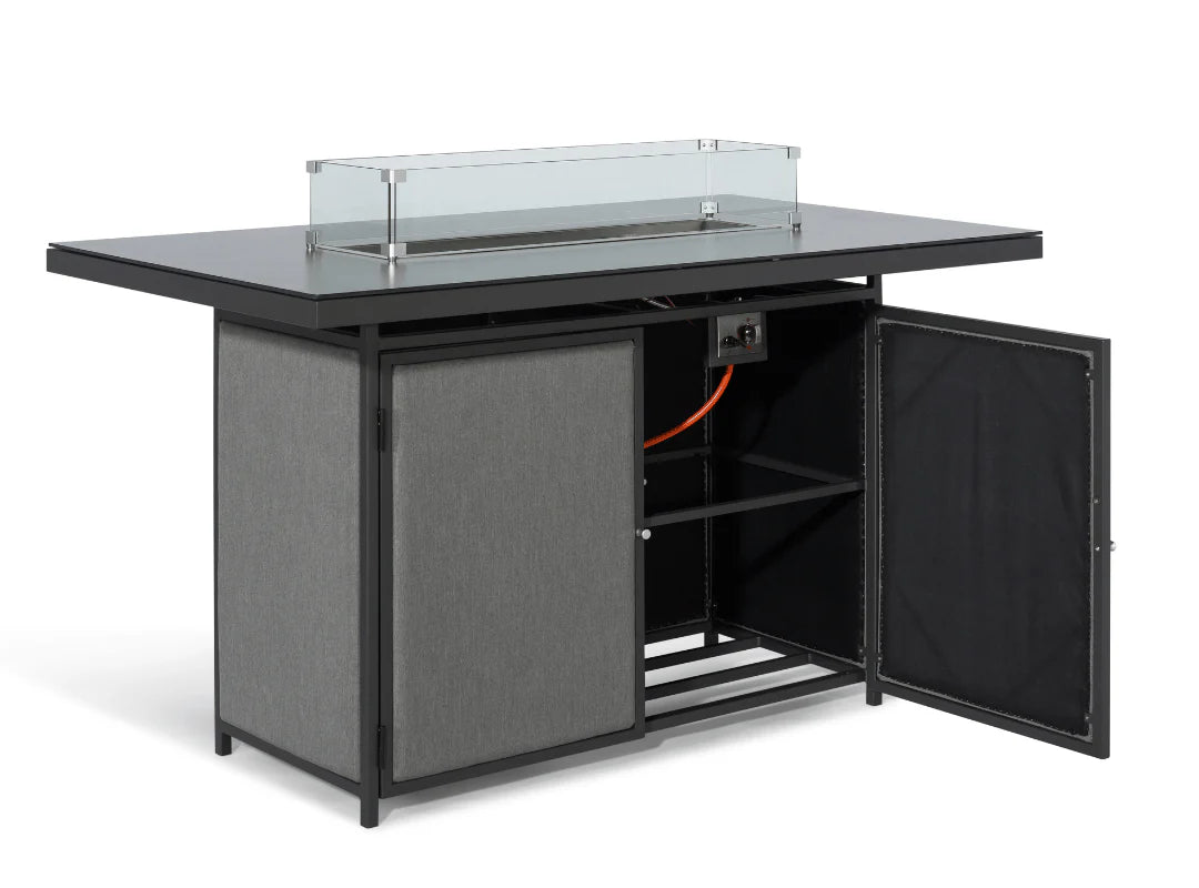 Feuer Bartisch Set 8 Sitzer