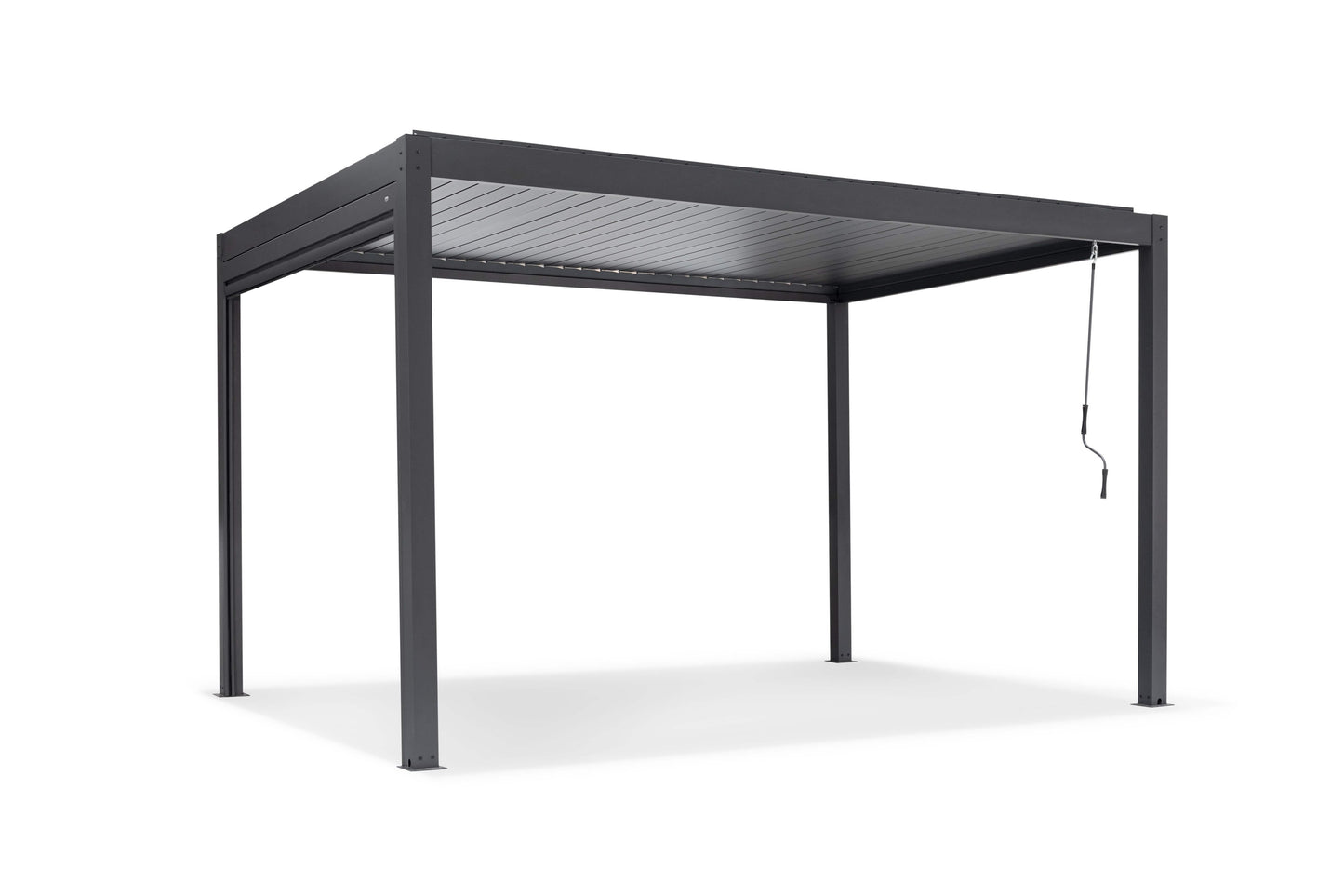 Pergola Sky Plus inkl LEDs 3 x 3 Meter - Anthrazit - Doppellamellen Dach