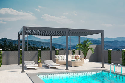 Elegance - Vollaluminium 7,2 x 3,6 Meter Anthrazit