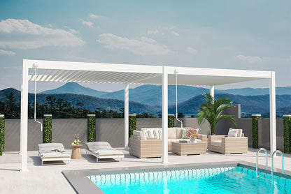 Elegance - Vollaluminium 7,2 x 3,6 Meter Weiß