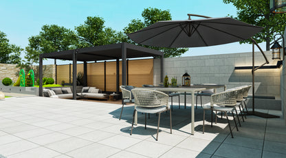 Elegance - Vollaluminium 6 x 3 Meter Anthrazit