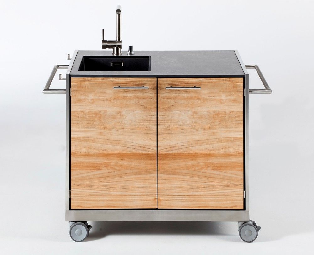 Spülwagen Pro (Front Teak)