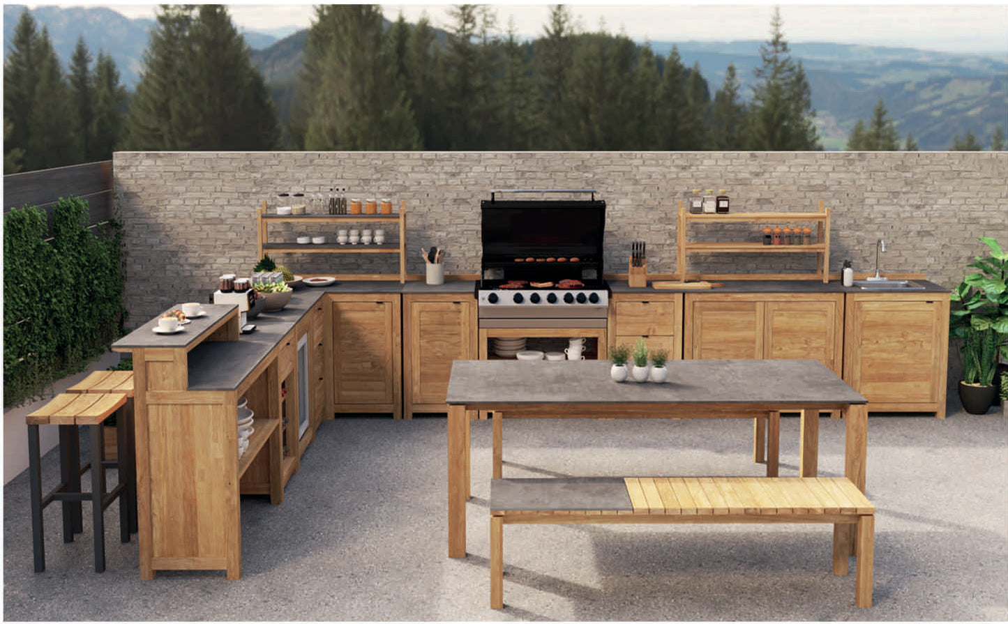 Teak Edition Küche