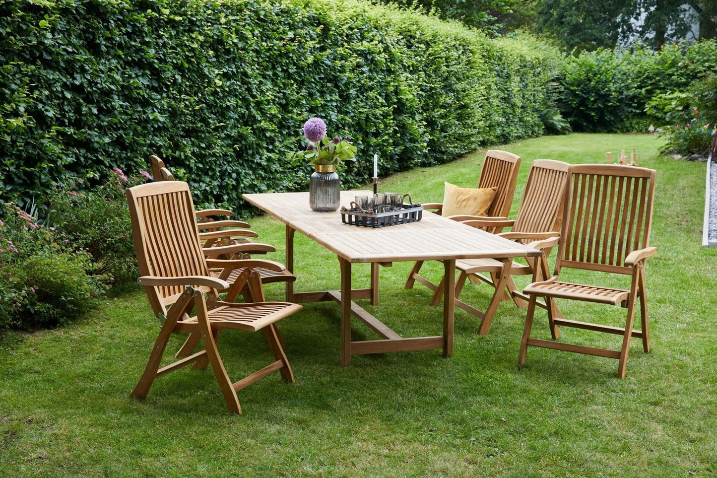 Tisch Riva Teak rechteckig 180/230/280x100x75cm