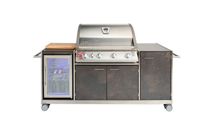 GAS-GRILLWAGEN BASIC HPL-FRONT(Front HPL / Exkl. Grillgerät)
