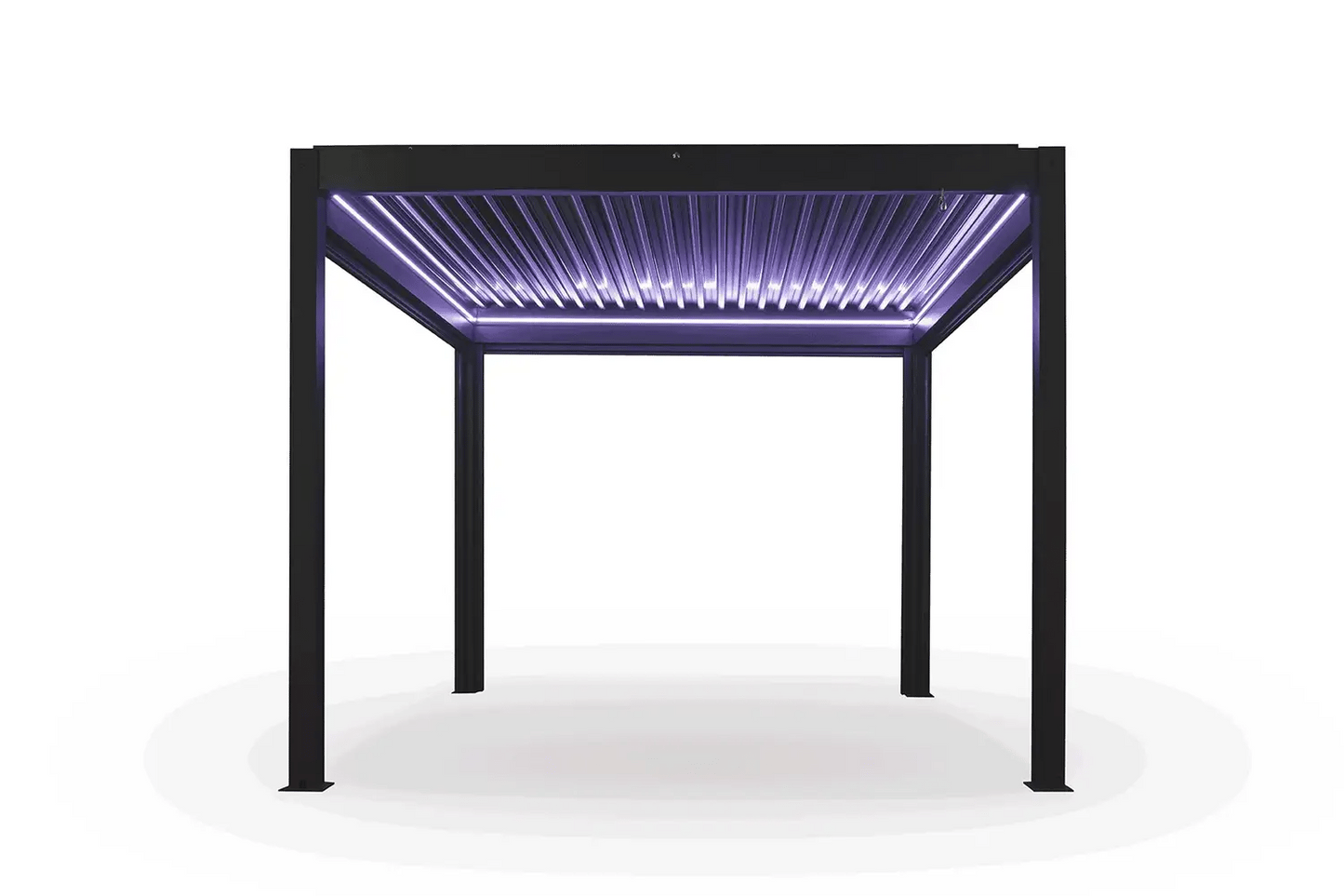 Pergola Sky Lite inkl LEDs - 4 x 3 Meter Anthrazit - Vollaluminium