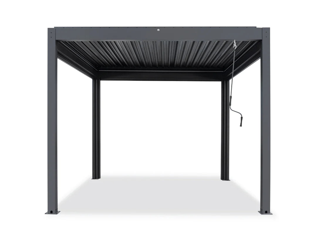 Pergola Sky Lite inkl LEDs - 4 x 3 Meter Anthrazit - Vollaluminium