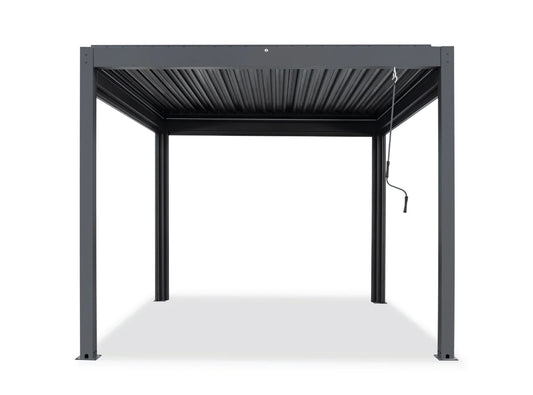 Pergola Sky Lite inkl LEDs - 3 x 3 Meter Anthrazit - Vollaluminium