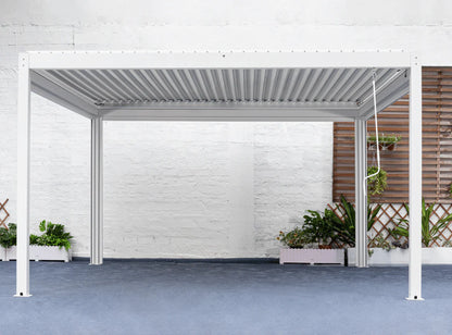Pergola Sky Lite inkl LEDs - 4 x 3 Meter Anthrazit - Vollaluminium