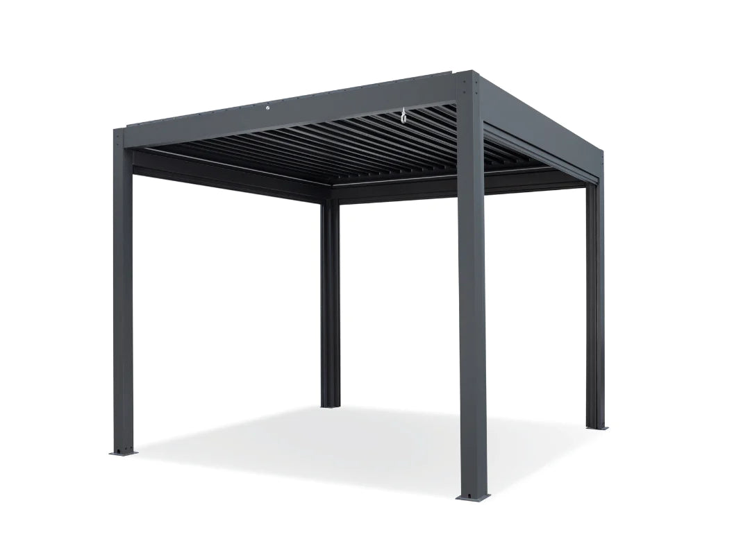 Pergola Sky Lite inkl LEDs - 4 x 3 Meter Anthrazit - Vollaluminium