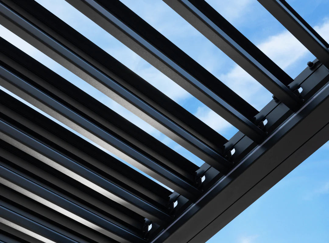 Pergola Sky Lite inkl LEDs - 4 x 3 Meter Anthrazit - Vollaluminium