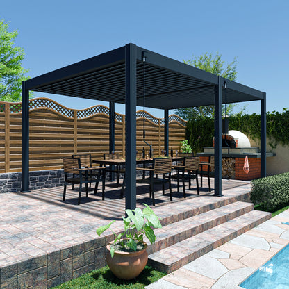 Elegance - Vollaluminium 6 x 3 Meter Anthrazit