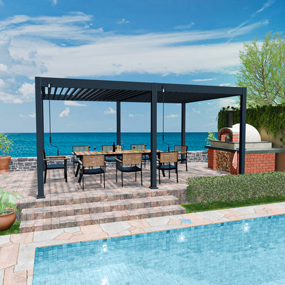 Elegance - Vollaluminium 6 x 3 Meter Anthrazit